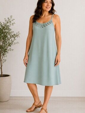 Summer Dress A-Line Sage Green